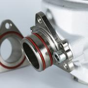 Exhaust flange for Pocket Bike / Radio Control cylinders complete with high temperature O-rings - photo 1
