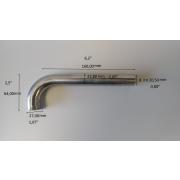 exhaust pipe 100°, 22mm (0,86") - photo 1