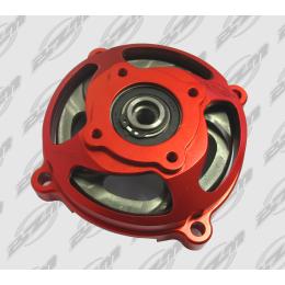 Clutch housing in billet alloy (ergal) with auto cooling clutch drum-80mm