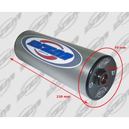 Exhaust silencer 70mm, lenght 220mm
