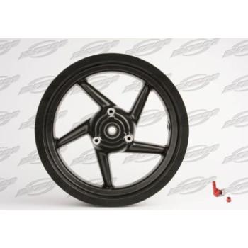Rear rim 3,50 12" with valve and bearing