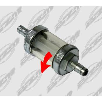 Fuel filter with inspectionable  chamber